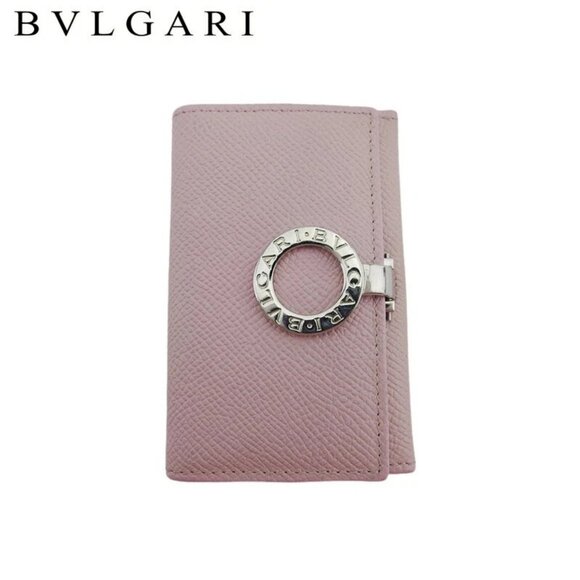 BVLGARI Handbags - BVLGARI Coin Case Bulgari Bvlgari Pink Leather Authentic Used